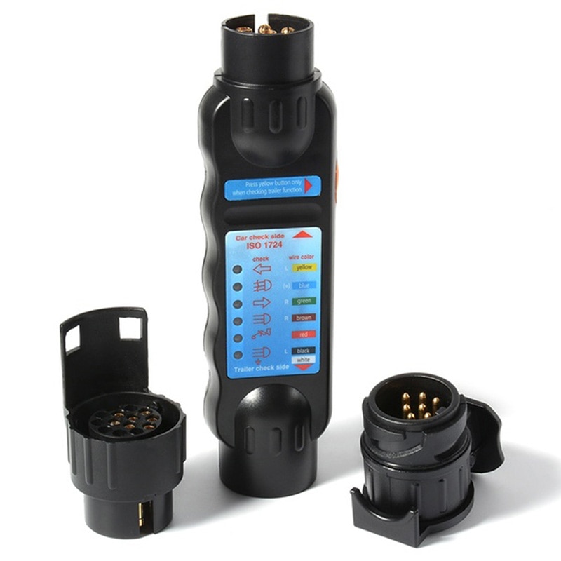 Car Truck Trailer Plug Mainly Durable Socket Tester Wiring Circuit Light Test Tool 12V 7-Pin