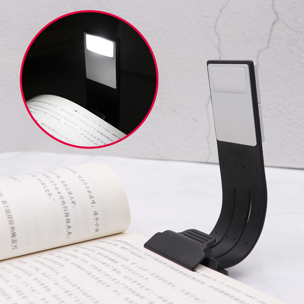 Double Pole LED Reading Light 4 LEDs Adjustable Goosenecks Clip On LED Lamp For Music Stand Book Reading And Piano Laptop Read
