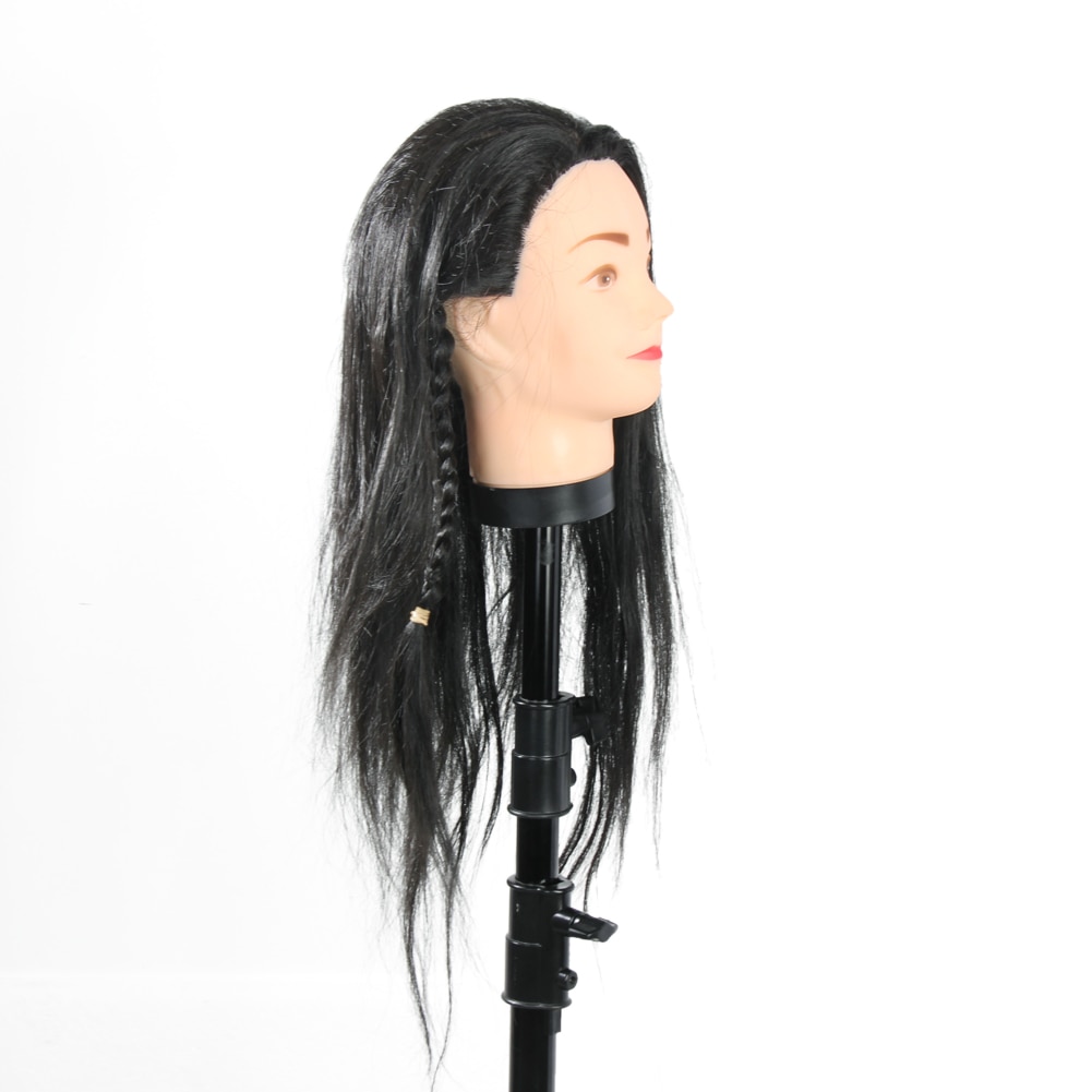 65Cm Pro Training Haar Styling Mannequin Hoofd Haar Lange Haar Kapsel Kappers Training Pop Vrouwelijke Mannequins Met Pruik