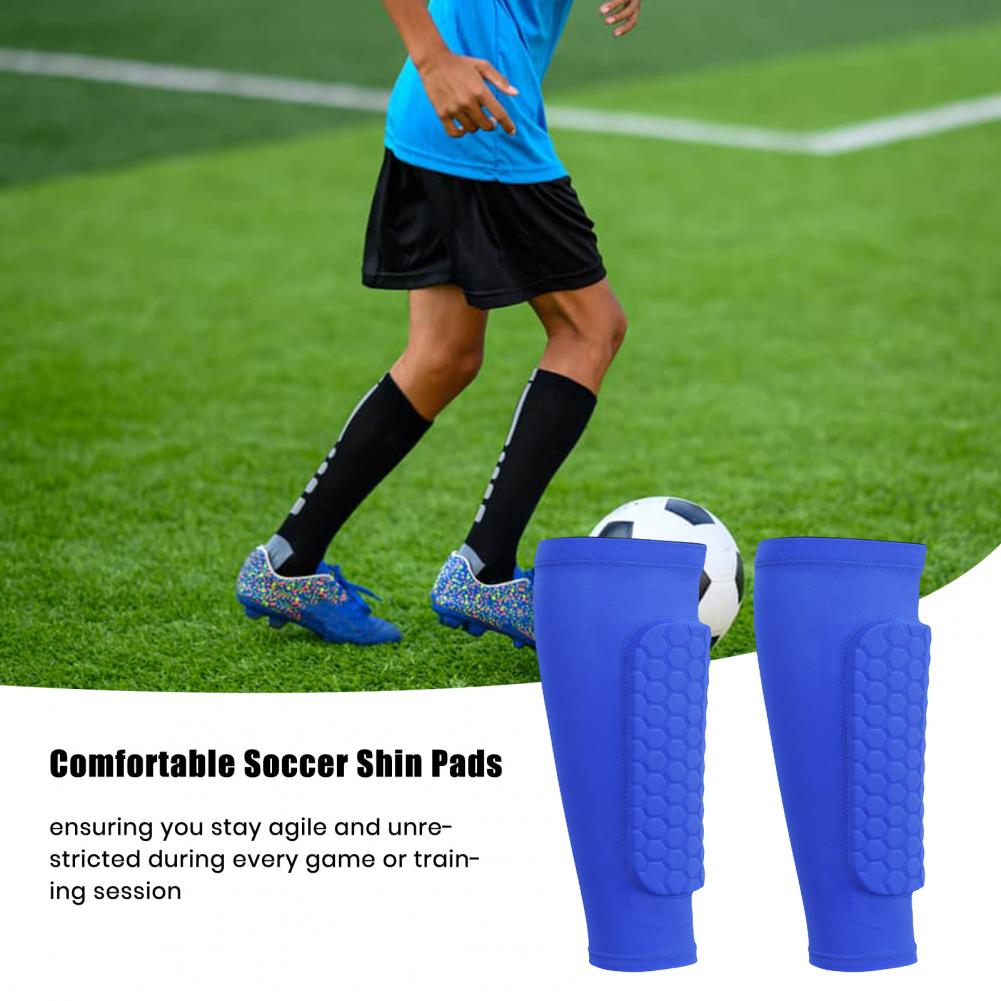 Maniche per gambe traspiranti Maniche per parastinchi da calcio con cuscinetti a nido d'scimmia per bambini Compressione per adulti per migliorare lo sport