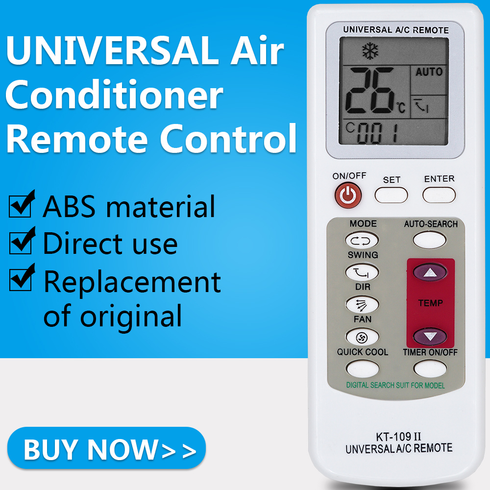 Universal A/C Remote Control LCD Air Condition Controller for Air Conditioner Low Power Consumption K-109 II Remote Controller