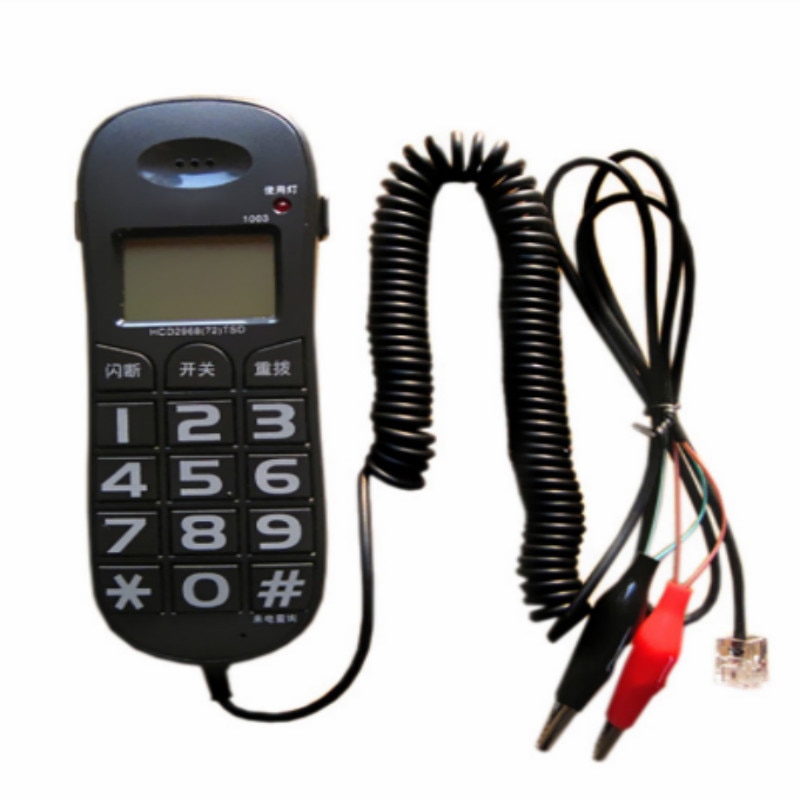 Caller ID phone line check phone telecommunication engineering test phone big button Corded Telephone Landline with Caller Flash