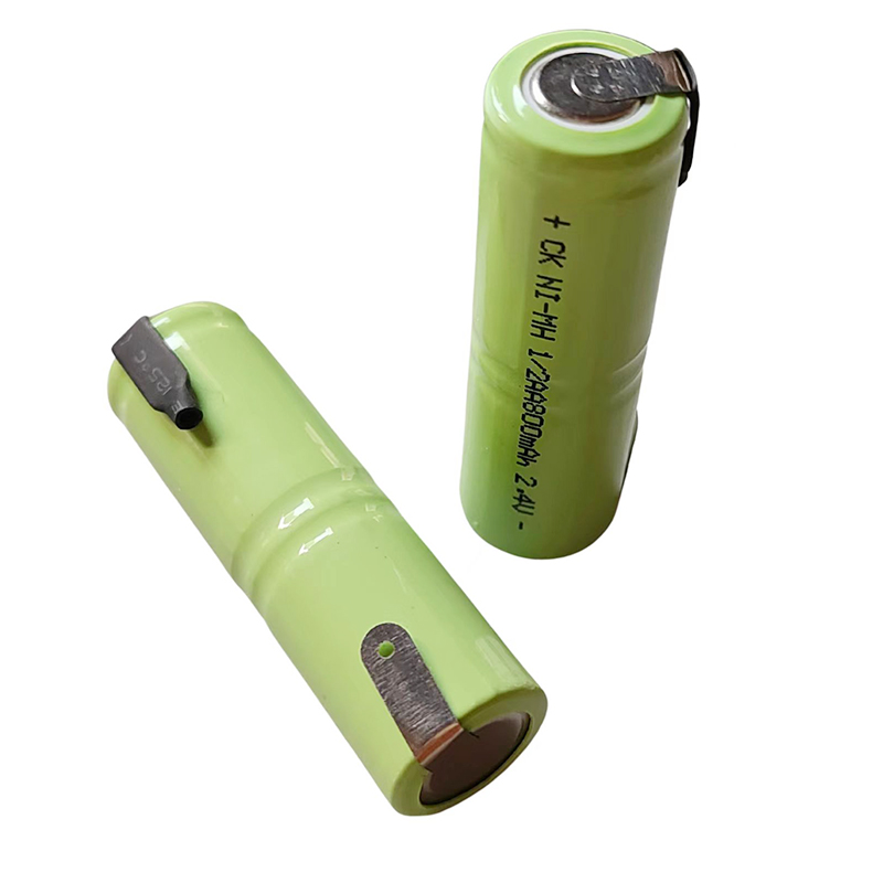 Nowy akumulator 1/2AA 800mAh 2.4V NI-MH 1/2 AA z zakładkami spawalniczymi do golarki HK688 HK288 FS326 Golarka Brzytwa Szczoteczka do zębów DIY: other