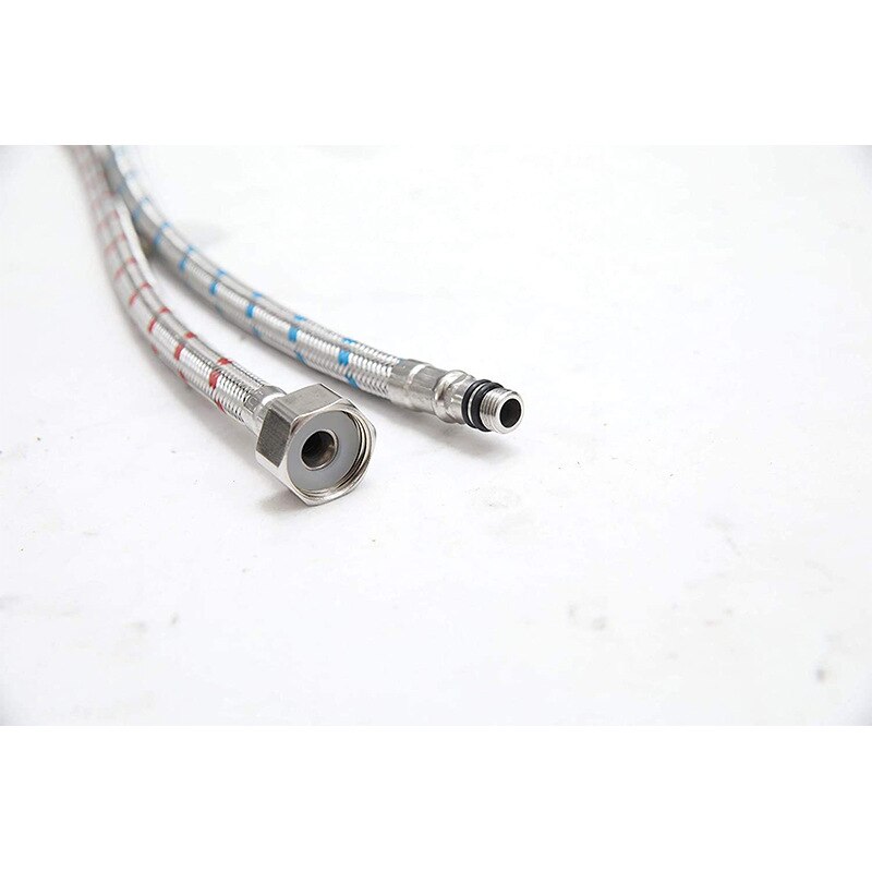 Tubos flexibles de fontanería de acero inoxidable 304, mezclador de agua y fría, mangueras de suministro de agua, accesorios de baño, 60/80cm