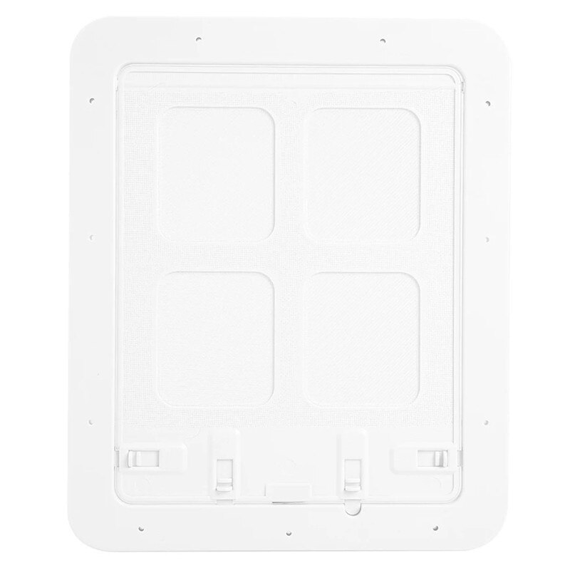Puerta mosquitera para mascotas, puerta frontal plegable para perros, puerta con solapa automática para gatos y perros: White / 24x29x1.5CM