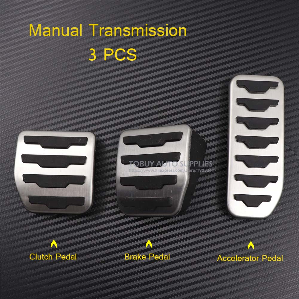 TTCR-II Decorate Accessory For Land Range Rover Evoque/Discovery Sport Automatic/Manual Gas Footrest Modified Pedal Pad Styling: MT 3pcs