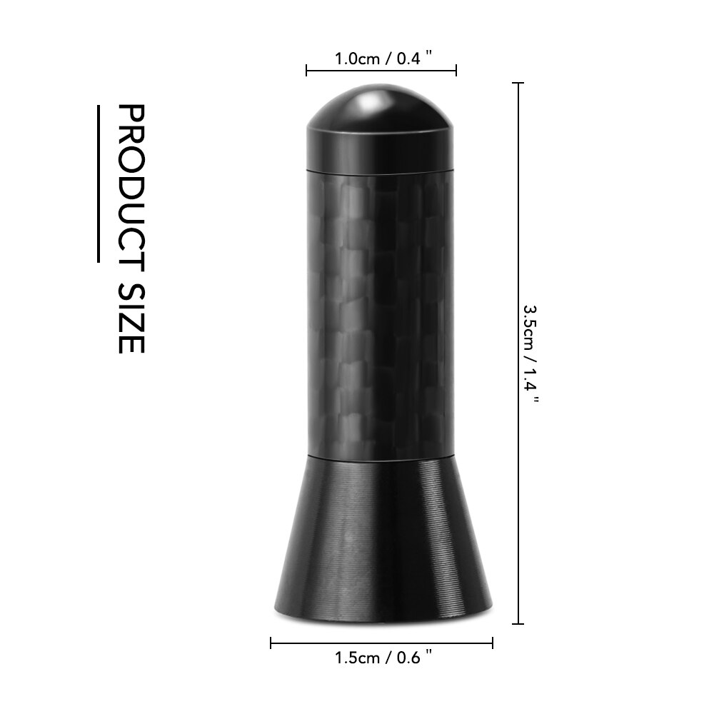3.5cm kolfiber kort radioantenn biltillbehör för saab 93 95 för alfa romeo giulietta alfa romeo 147 159 156