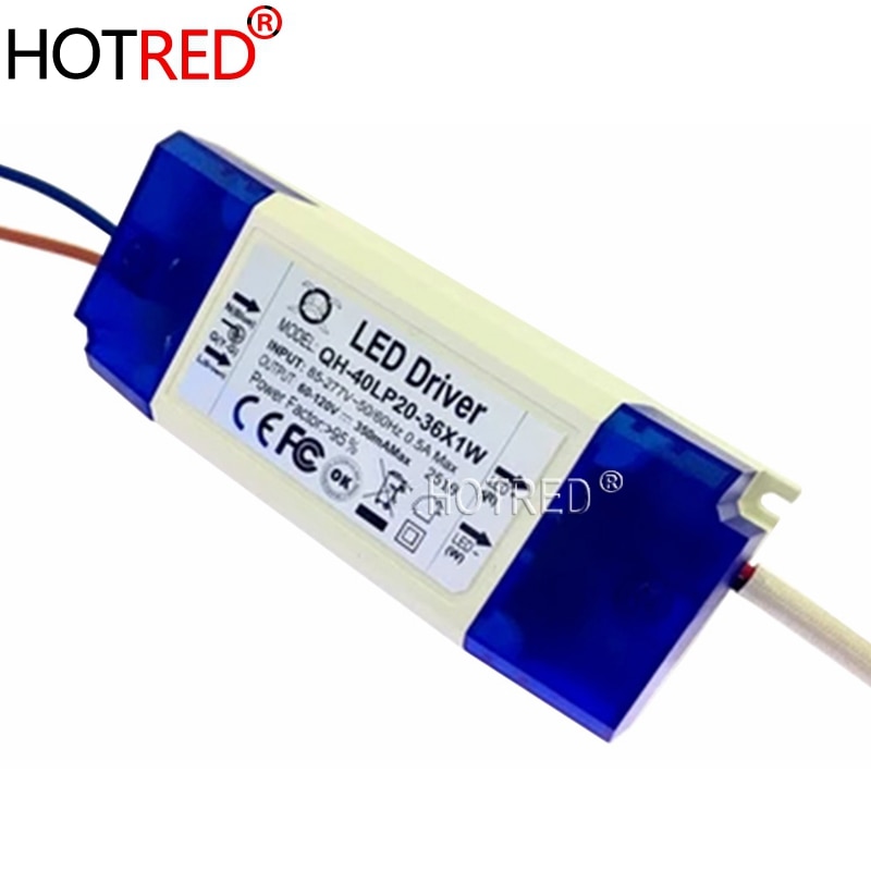 1 pcs AC 85-277 V 20 W 30 W 36 W LED Driver 20-36x1W 350mA DC60-120V High Power LED Powr Supply Voor Schijnwerper