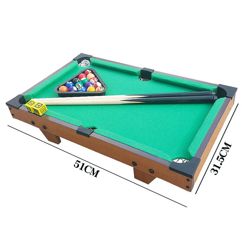 Children's Billiard Table Set Mini Pool Table Billiards Table With Balls and Cue Kids Entertainment Play Sport Toy