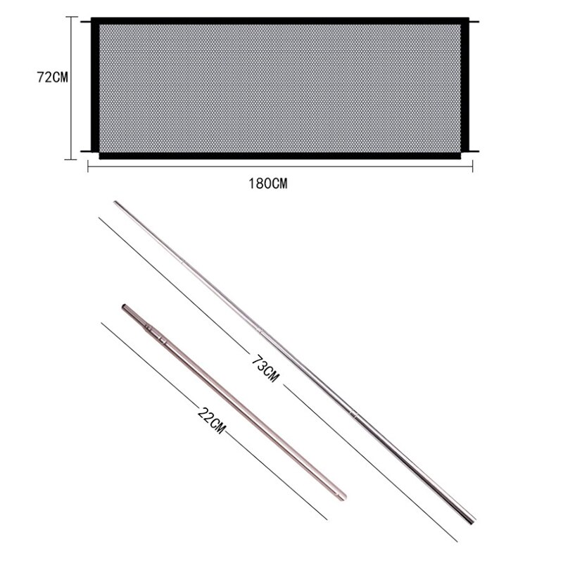 ic Gate Portable Folding Mesh Baby Safety Fencing Gate Protection Indoor and Outdoor Safe Guard for Kids and Pets