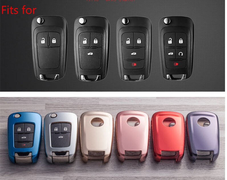TPU Car Key Protection Case Key Cover Shell For Chevrolet Camaro Cruze Equinox Impala Malibu GMC Terrain Buick LaCrosse