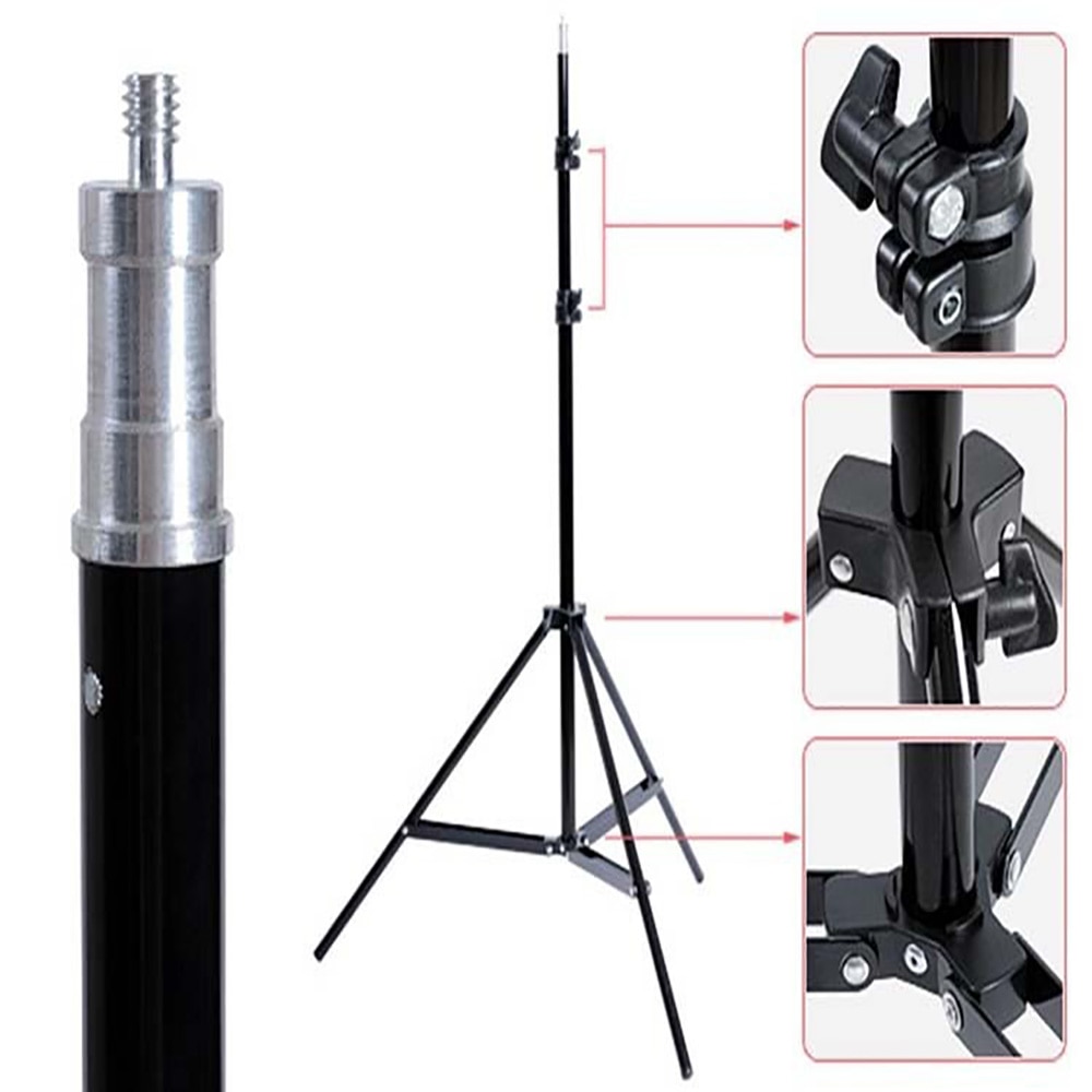 Godox 2 stuks SN302 190cm 6ft Fotografie Studio Verlichting Light Stand Statief Voor Flash Strobe Continu Licht