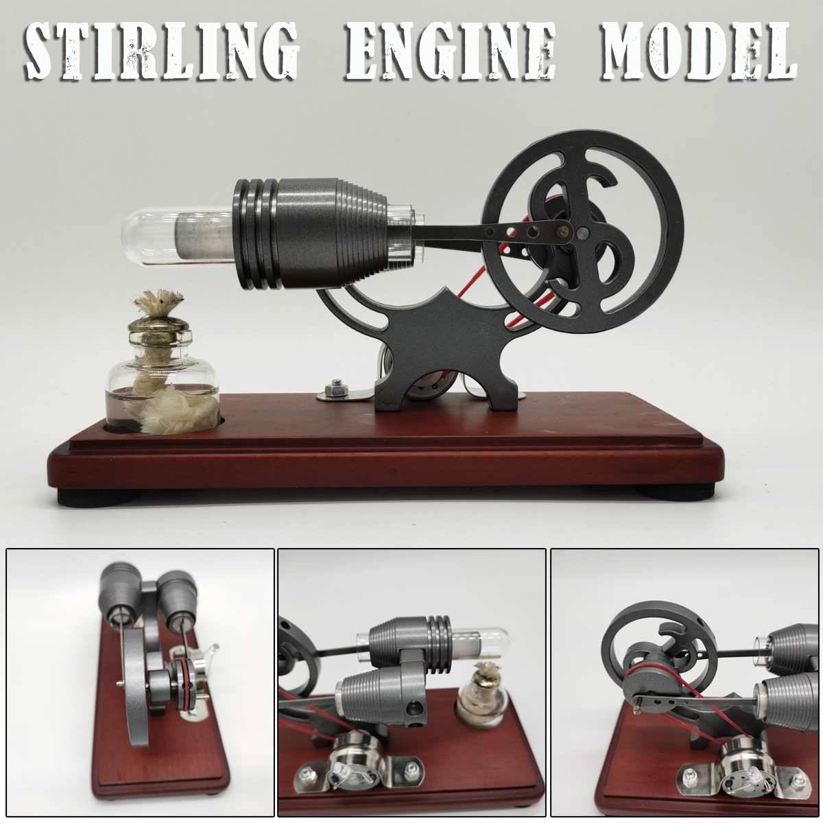 Air Stirlingmotor Model Elektrische Generator Motor Natuurkunde Stoom Power Onderwijs Speelgoed Science Experiment Kit Set