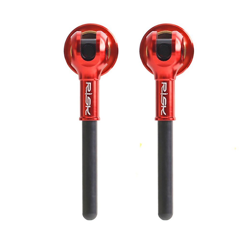 Mountain bike quick release lever titanium alloy shaft carbon fiber titanium shaft road wheel hub hub rod carbon fiber handle: White