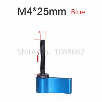 Jadkinsta Verstelbare Handvat 17Mm 25Mm M4 Draad Schroef Adapter L Vorm Locking Schroef Klem Moersleutelmoersleutel Camera Accessoires: M4 25mm blue