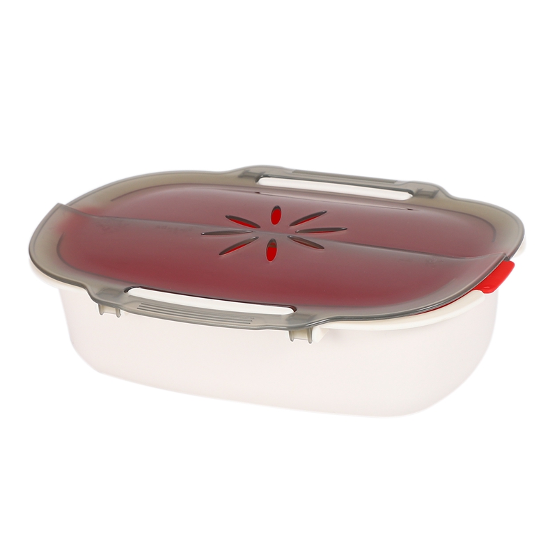 Microwave Steamer Basket Safe Non-Toxic Fish Food Microwave Oven Steamer Steaming Dish Kitchen Supplies