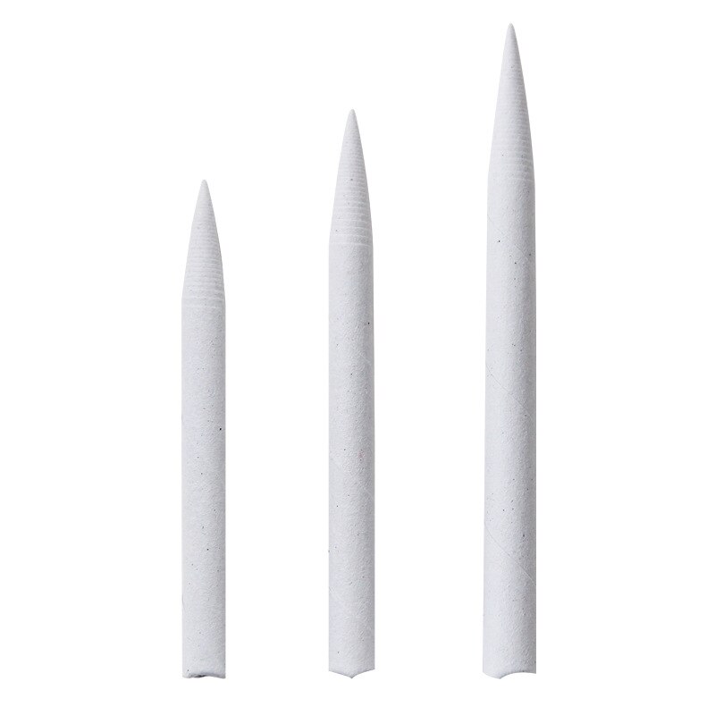 15pcs Blending Smudge Stump Stick Single Smear Tortillon Sketch Art Drawing Tools Pastel Rice Paper Erasable Brush