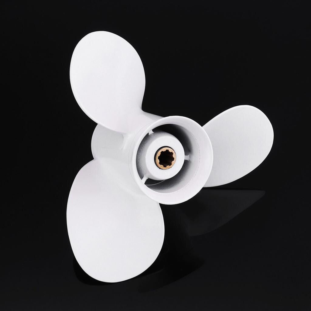 9 1/4X11 J 9.9-15-20HP 3 Blade Aluminium 8 Spline Propeller Prop Voor Yamaha