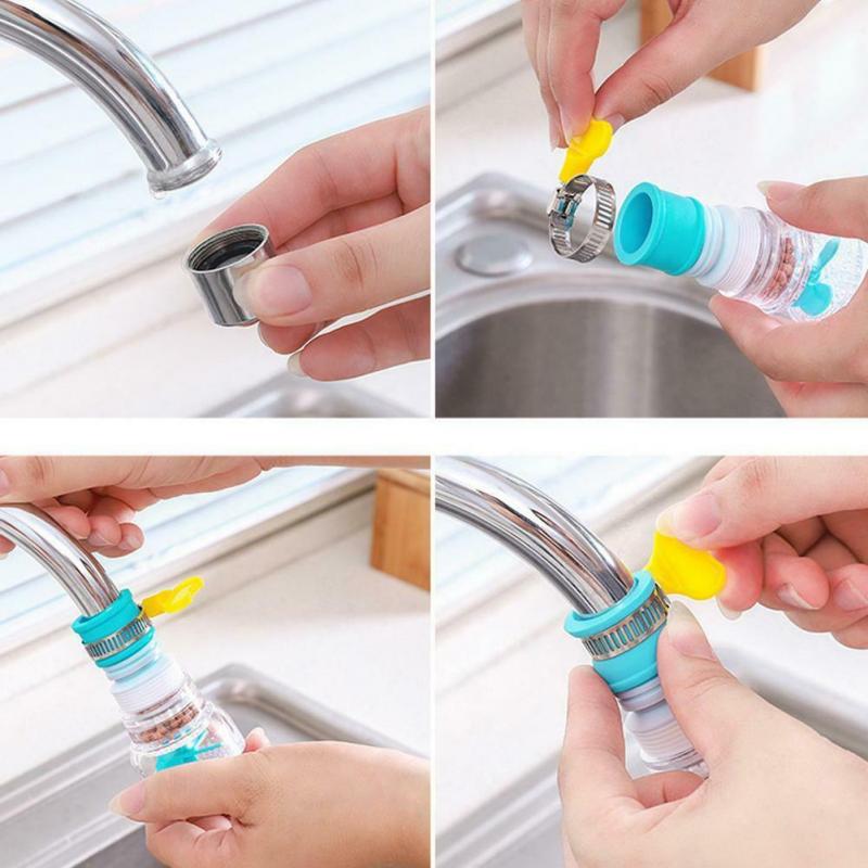 Fast Ship! 360 Degree Rotatable Spray Head Tap Durable Faucet Filter Nozzle 3 Modes Kitchen Tap Nozzle Tap Filter Fauce