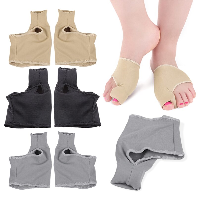 2 stk/sæt tåseparator hallux valgus knyst korrigerende orthotics fødder knogle tommelfinger justering korrektion pedicure strømpe glattejern