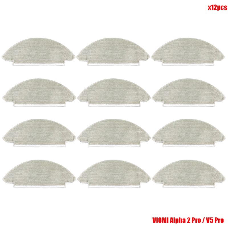 Pièces de rechange pour aspirateur robot Viomi Alpha 2 Pro / V5 Pro, brosse à rouleau, sac à poussière, vadrouille, chiffons, brosse latérale, filtre Hepa: plum