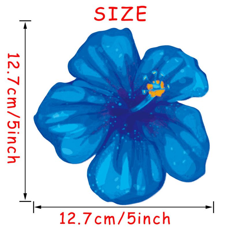Wall Sticker PVC Flower Car Sticker Notebook Sticker Landscaping Decoration Fridge Magnet 12.7cmx12.7cm