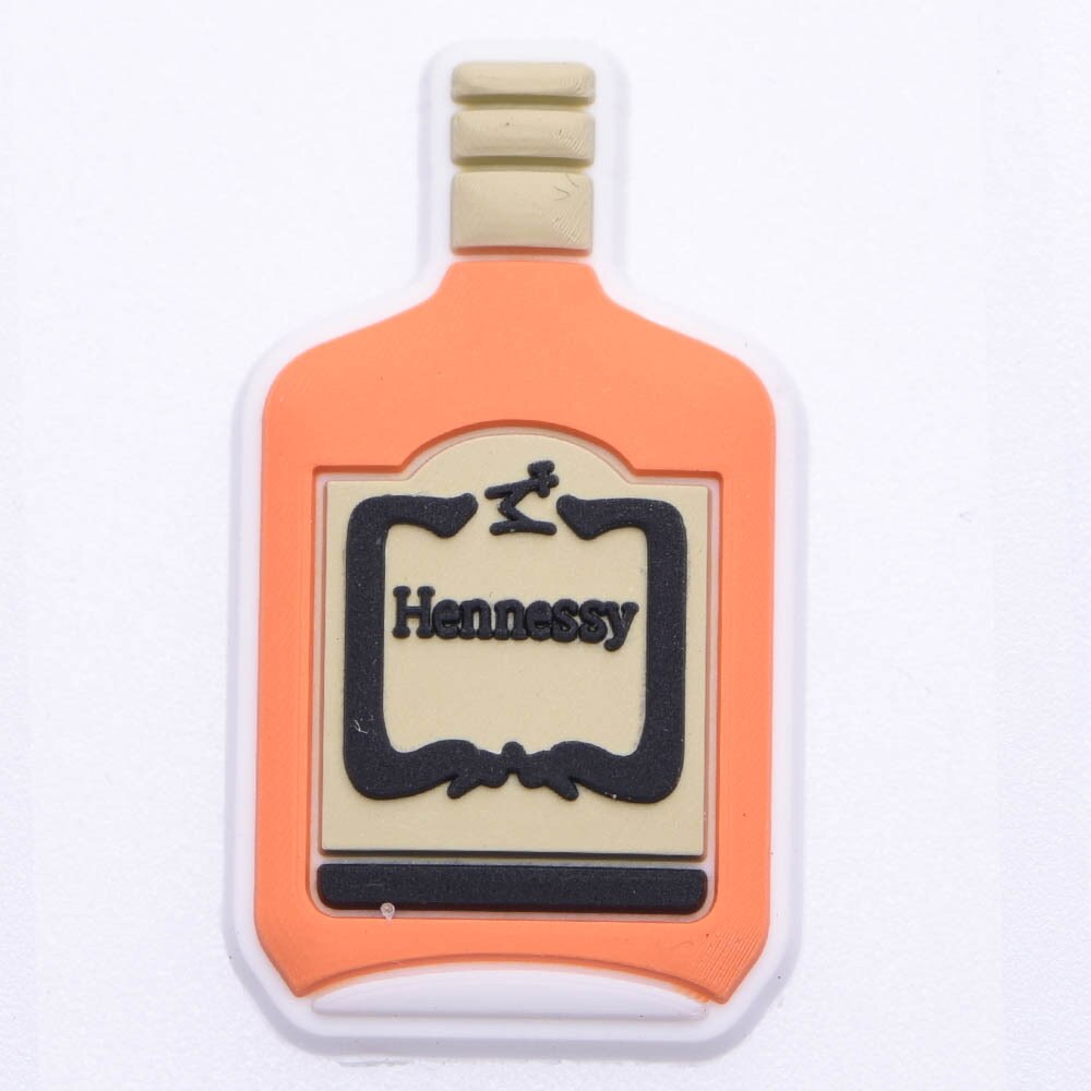 Breloques croco en forme de bouteille de bière et de vin rouge, accessoires de décoration pour chaussures, Bracelets pour enfants, 1 pièce