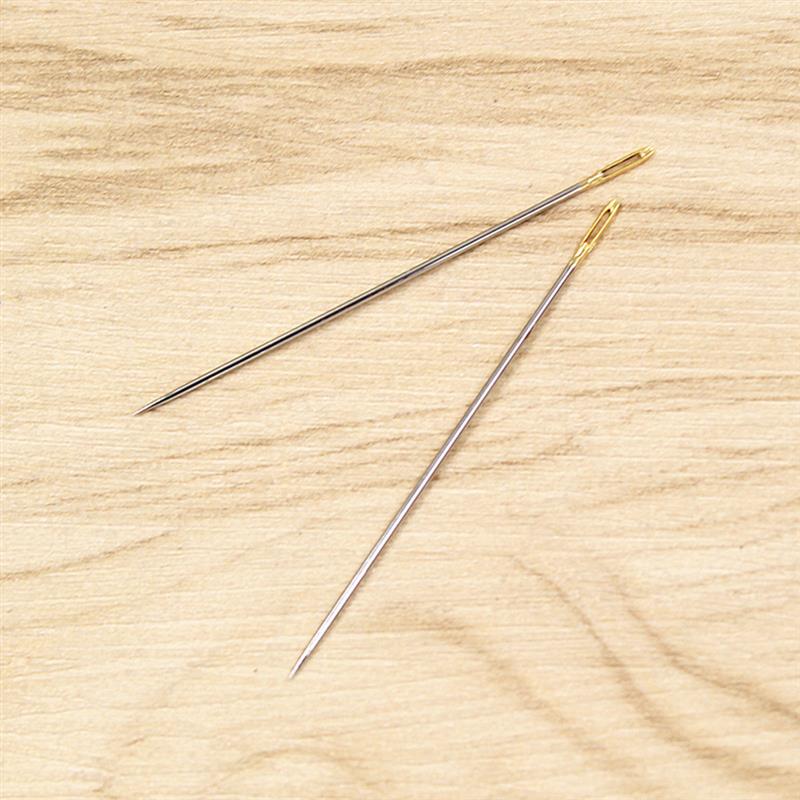 16pcs/Pack Tail Hand Sewing Needles Large Eye Thick Sewing up Needle Embroidery Mending Quilt Hand Sewing Combination