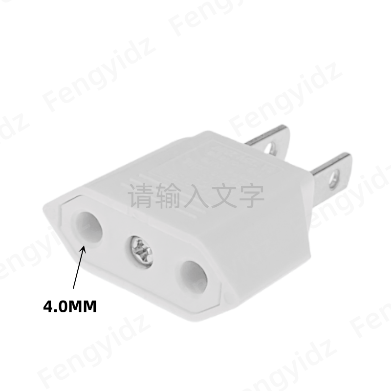 1/5/10 st. usa till eu amerikansk reseadapter 2 -stifts 4.0mm europeisk eu till usa-kontakt nätadapter omvandlare eluttag