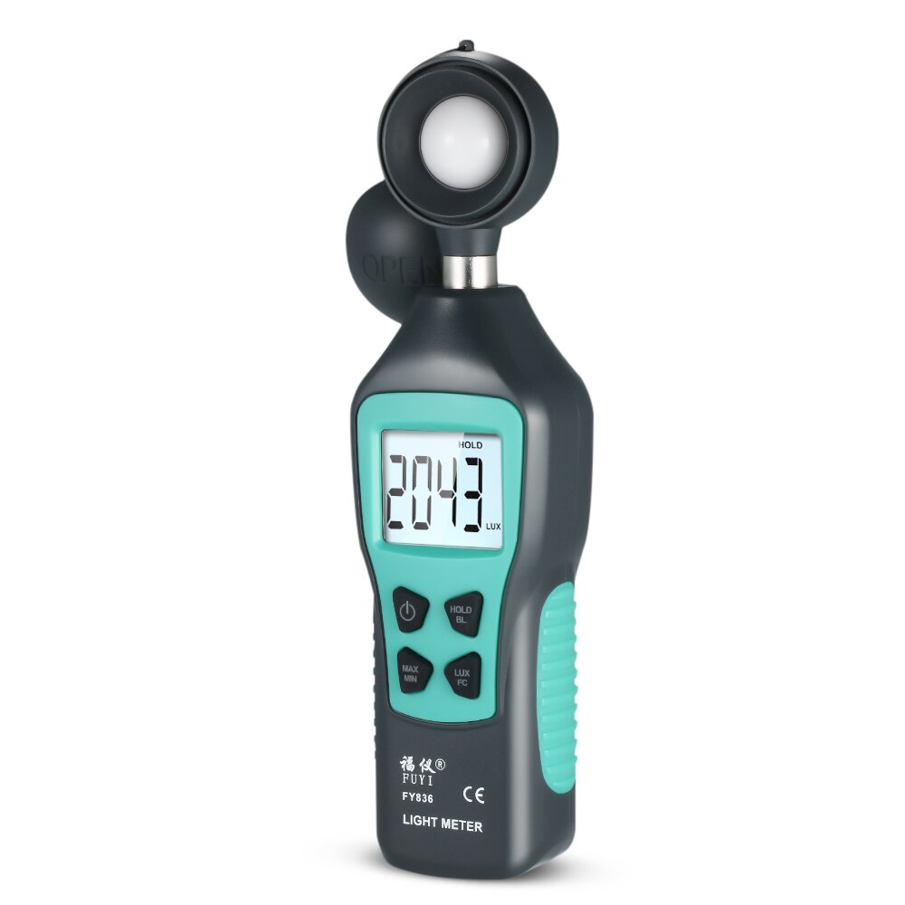 Light Meter 200,000 LUX Digital Luxmeter Luminance Lux Fc Test Max Min Illuminometers Photometer