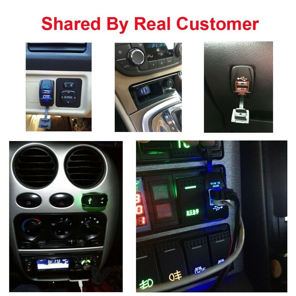 12-24V 3,1 A LED Dual USB Auto Auto Energie Ladegerät Hafen Buchse für praktisch iPhone Samsung HUAWEI Universal-