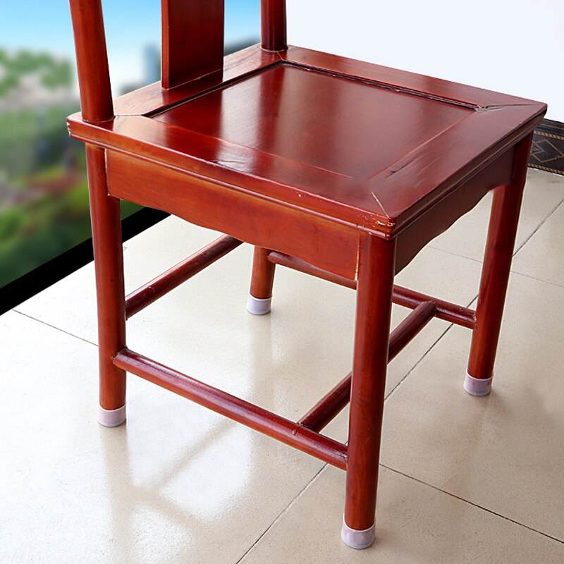 4Pcs Silicon Furniture Leg Protection Cover With Felt Pads Anti-slip Table Feet Caps Chair Leg Floor Protective Mats Home Decor