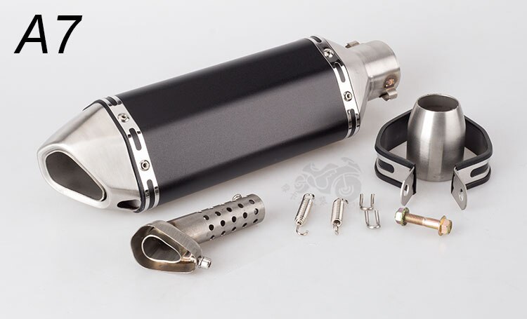 36-51mm Universal Motorcycle Exhaust Modified Muffler Pipe Universal for Exhaust ATV Scooter Dirt Pit Bike Motocross: A7 STICKER