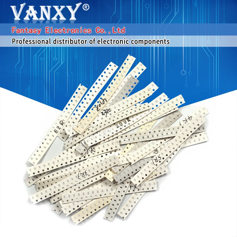 36values*20pcs=720pcs 0603 SMD Capacitor assorted kit 1pF-10uF component diy samples kit and original