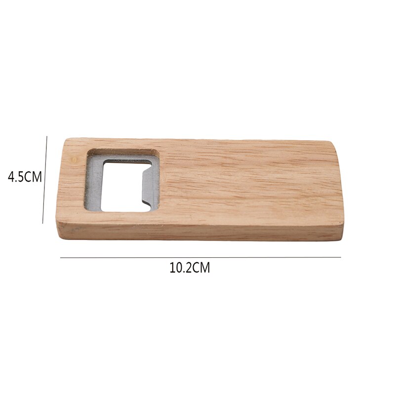 Abrebotellas de madera abridor de botellas de mano estándar resistente al agua y abrebotellas de cerveza de madera artesanal