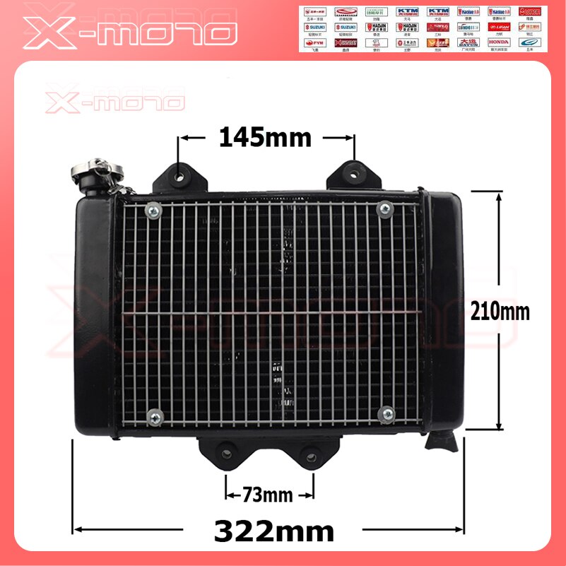 Moto Rcycle Waterkoeling Motor Koeler Radiator Koe... – Grandado