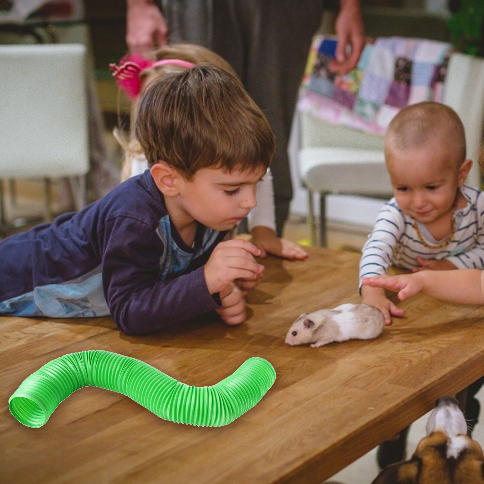 Plastikowa zabawa szkolenie rura klatka dla chomika dom chomik tunel teleskopowy trwały tunel zabawka dla chomika mała świnka morska zabawka dla chomika