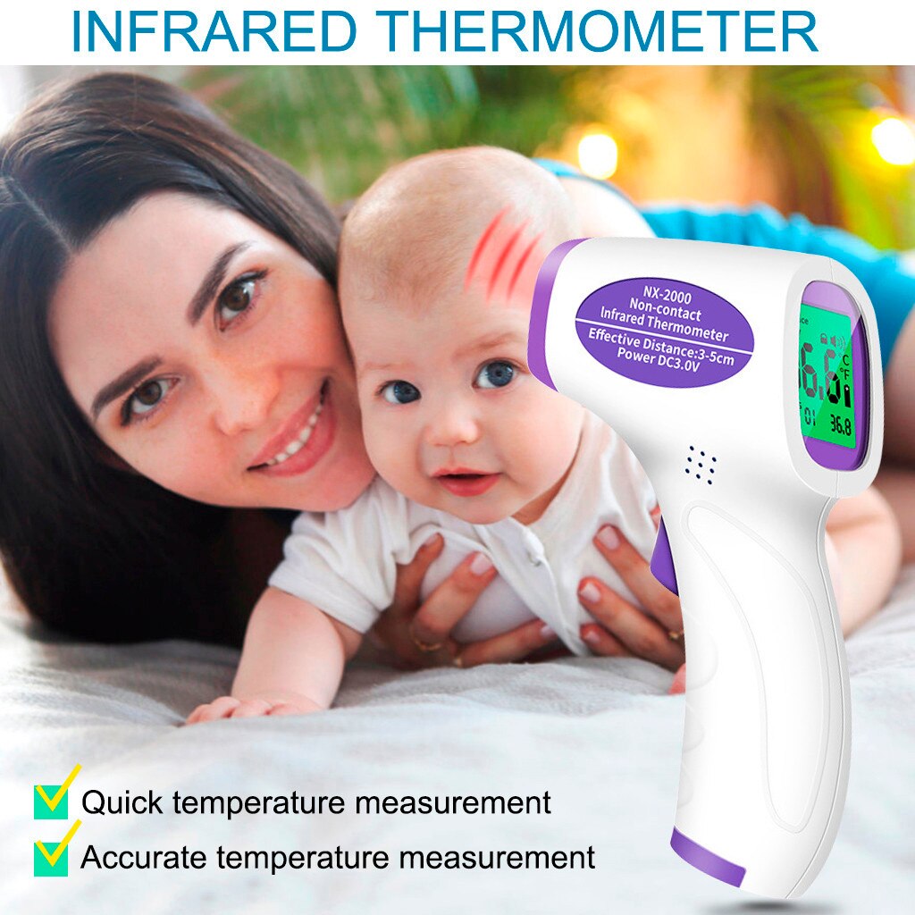 Voorhoofd Thermometer Digitale Infrarood Body Temporal Thermometer