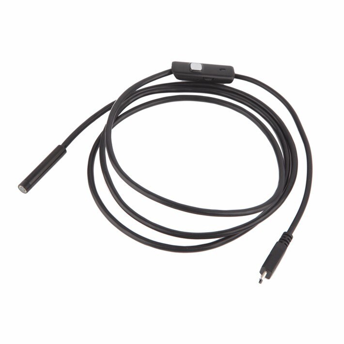 Caméra endoscopique étanche USB, objectif 5.5MM câble Semi-rigide 1M/2M/3.5M/5M, Android, Endoscope, Mini caméra, pour téléphone PC Android