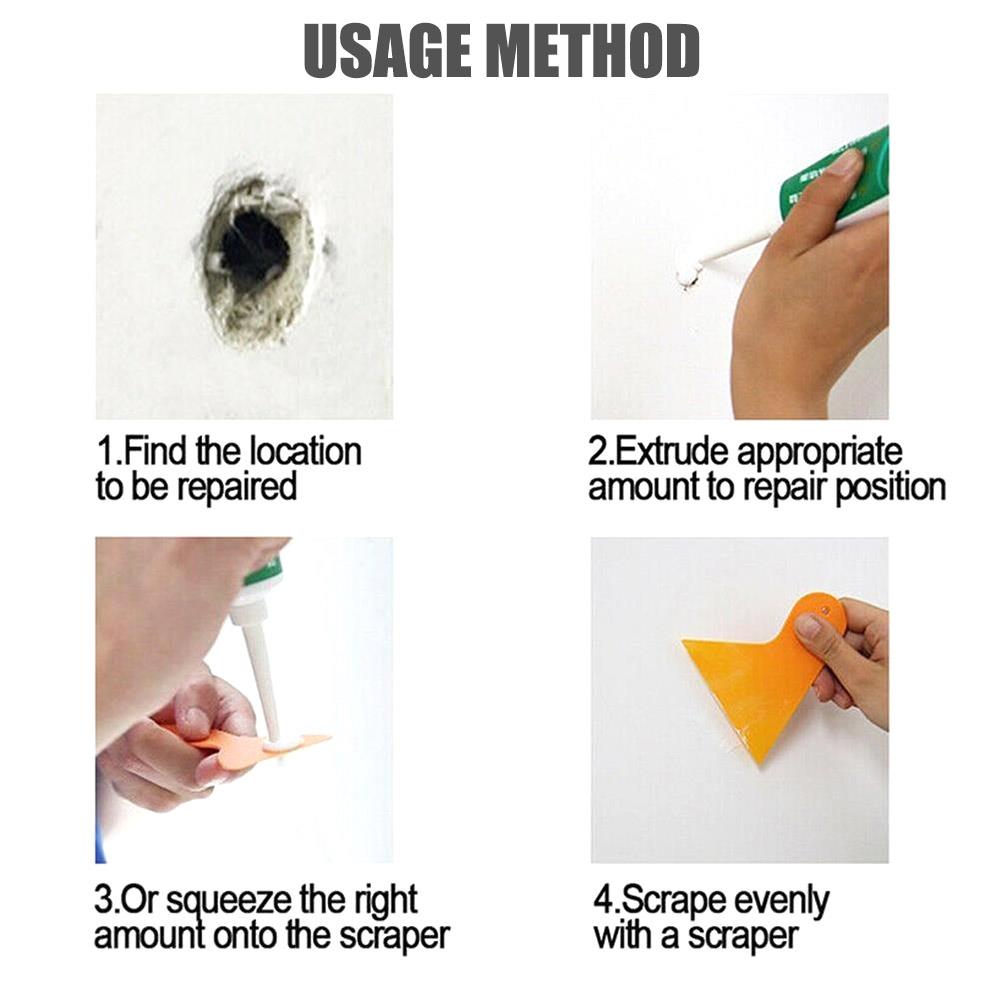 White Wall Repair Plaster Repair Paint Wall Refinishing Paint Environmental Valid Quick Drying Mouldproof Hall Portable Durable