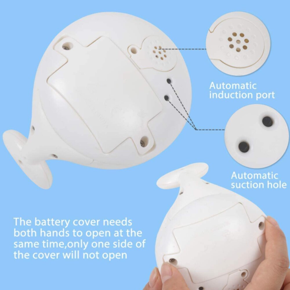 Cute Cartoon Whale Floating Spraying Water Bath Toys Spout Spray Shower Bathing Swimming Bathroom Toy