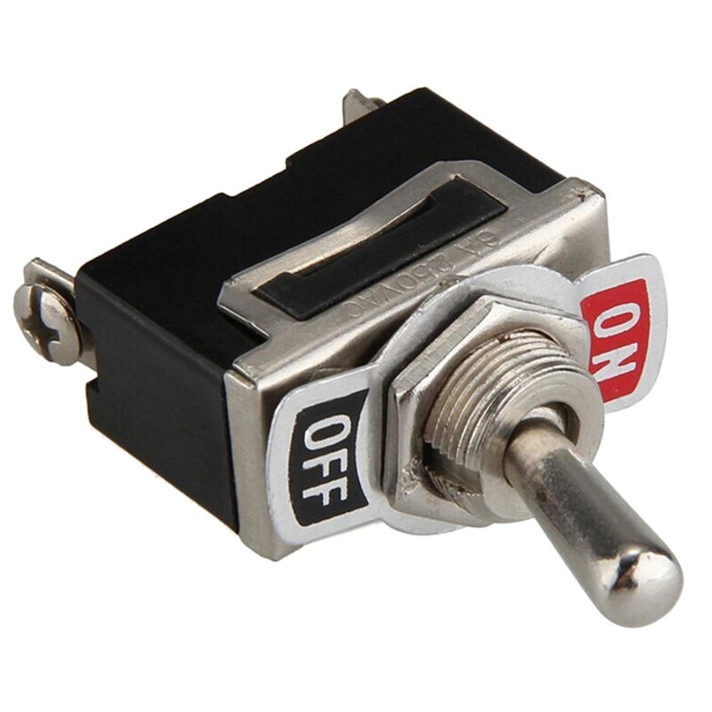 12V Heavy Duty Toggle Flick Switch ON/OFF Car Dash Light Metal SPST MDAU Switch