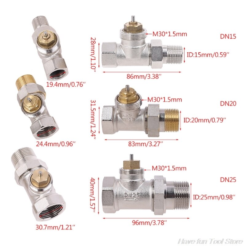 DN15 DN20 DN25 Water -Valve Electric Actuator HVAC Temperature Control -Valve TRVThermal Actuator Valve Radiator M09 21