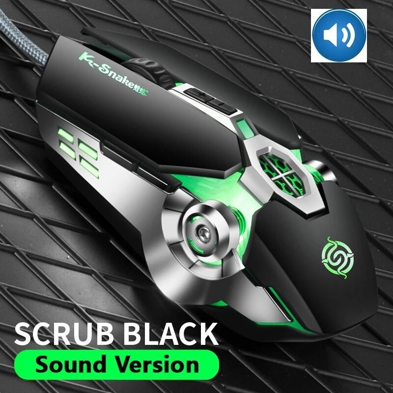 Viper Q7 mechaniczna mysz do gier pulpit laptop biurowy luminous przewodowa mysz esportowa CF gra przewodowa mysz: black