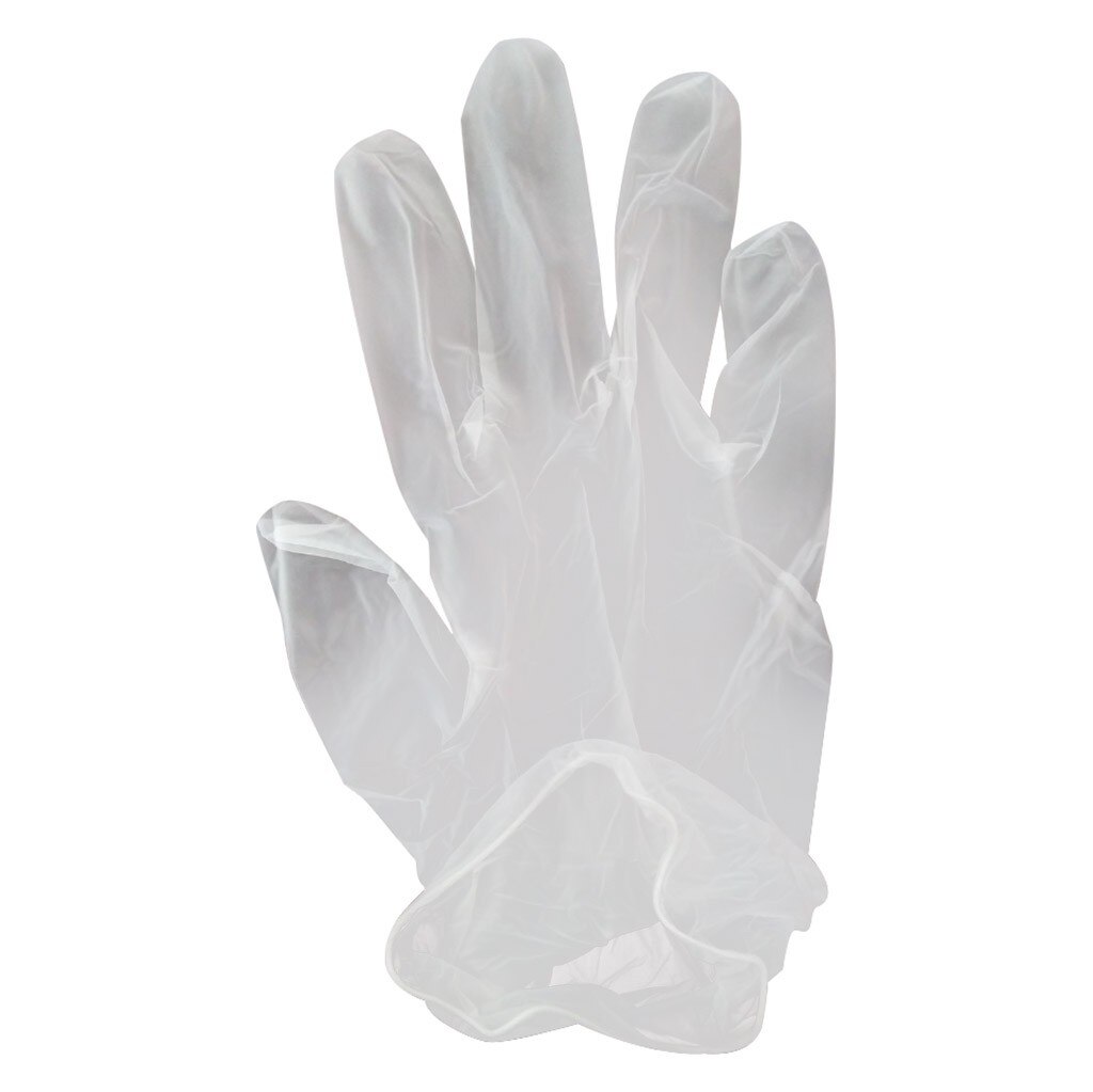 100PCS/Box protection Powder-free PVC Transparent Gloves Disposable Rubber Powder-free PVC Salon cooking Transparent Gloves L*5