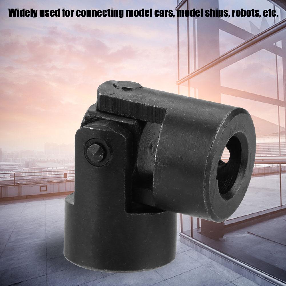 Universalledd akselkobling motorkobling gjør-det-selv-styring universalledd m/ kilesporakselledd u-ledd 12 x 24 x 51mm svart