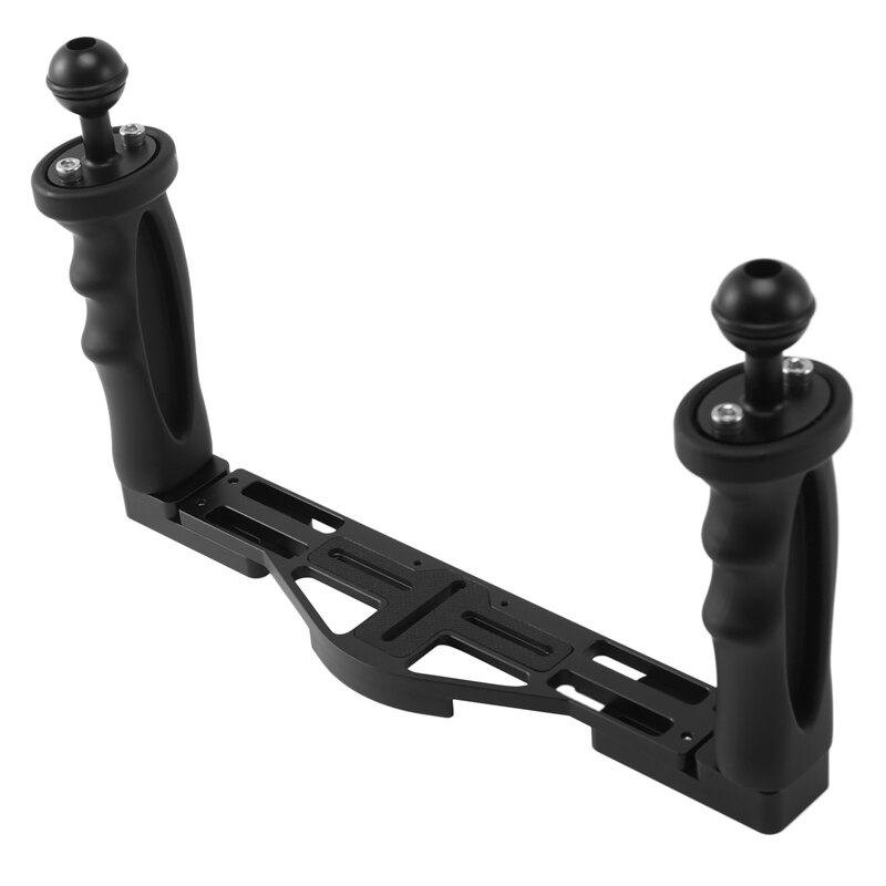Doppelter handstabilisator, wasserdichtes tauchgehäuse für unterwasserkameras mit halterung/griff und doppelgriff für dome-port, wasserdichtes gehäuse