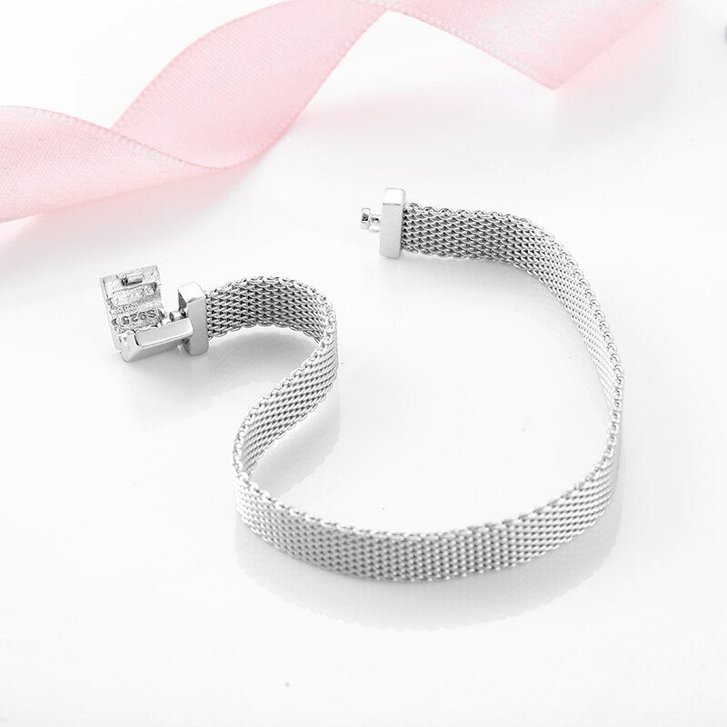 925 Sterling Silber Clip Perlen Armbänder für Frauen passen Original Reflexionen Armbinde charme femme Schmuck