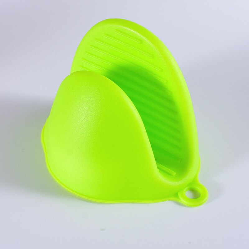 Gants de four en Silicone pour micro-ondes, 1 pièce, mitaine résistante à la chaleur, poignées antidérapantes, pinces à bol, Gadgets de cuisine, directe: green