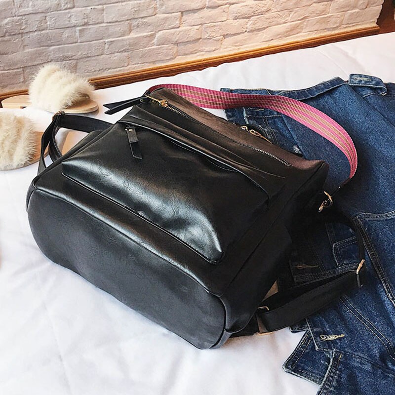 Retro grote rugzak voor dames pu leren rugzak dames knapzak reisrugzakken schouder schooltassen mochila rugzak